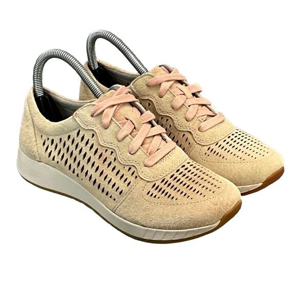 Dansko Charlie Pink Suede Lace Up Sneaker Women's 6.5 / 37 - Picture 1 of 8